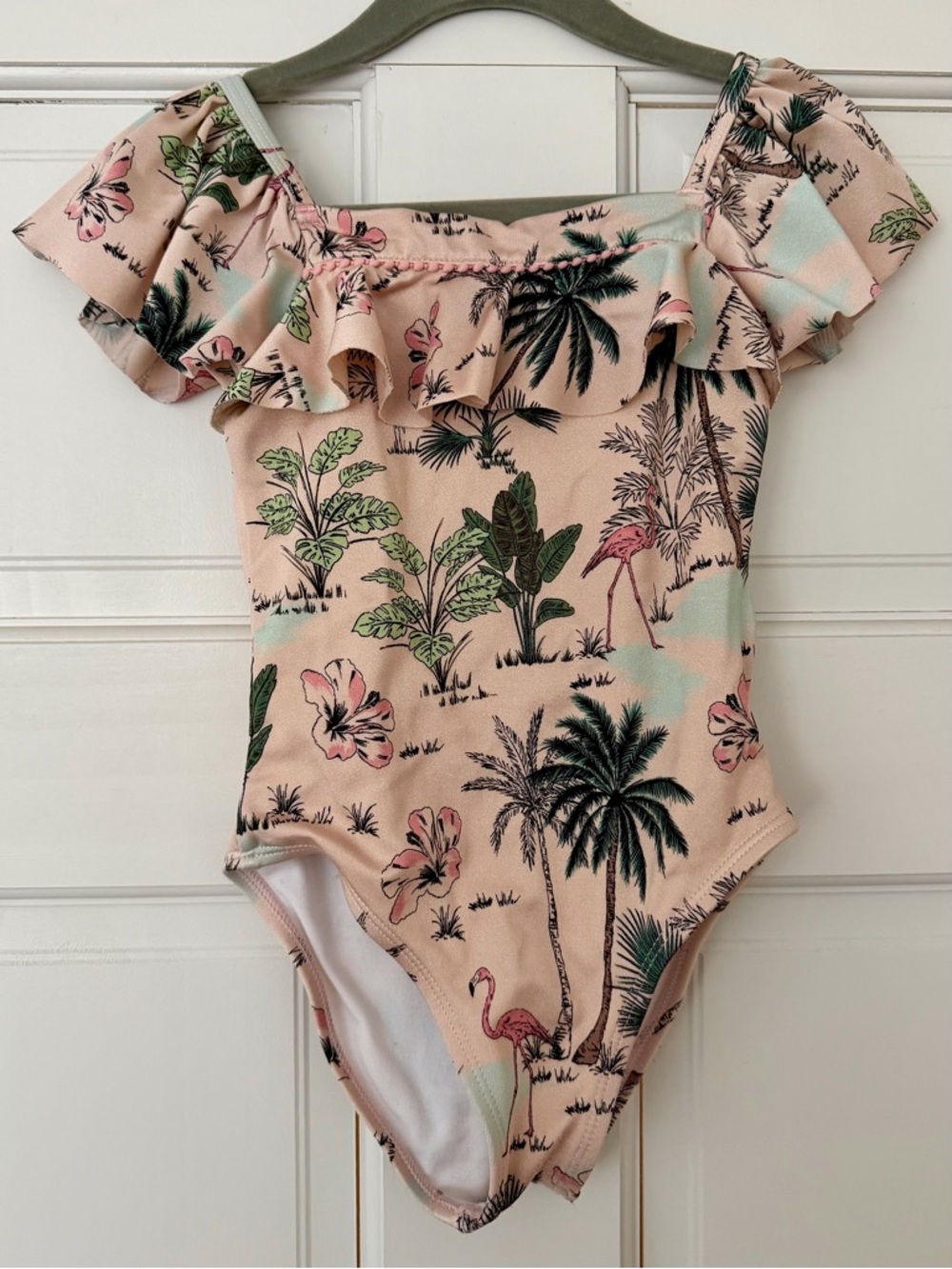Janie and Jack Pink Floral Swimsuit 3T